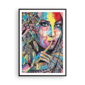 Poster in black frame - Don't Talk Until You Understand - 70x100 cm