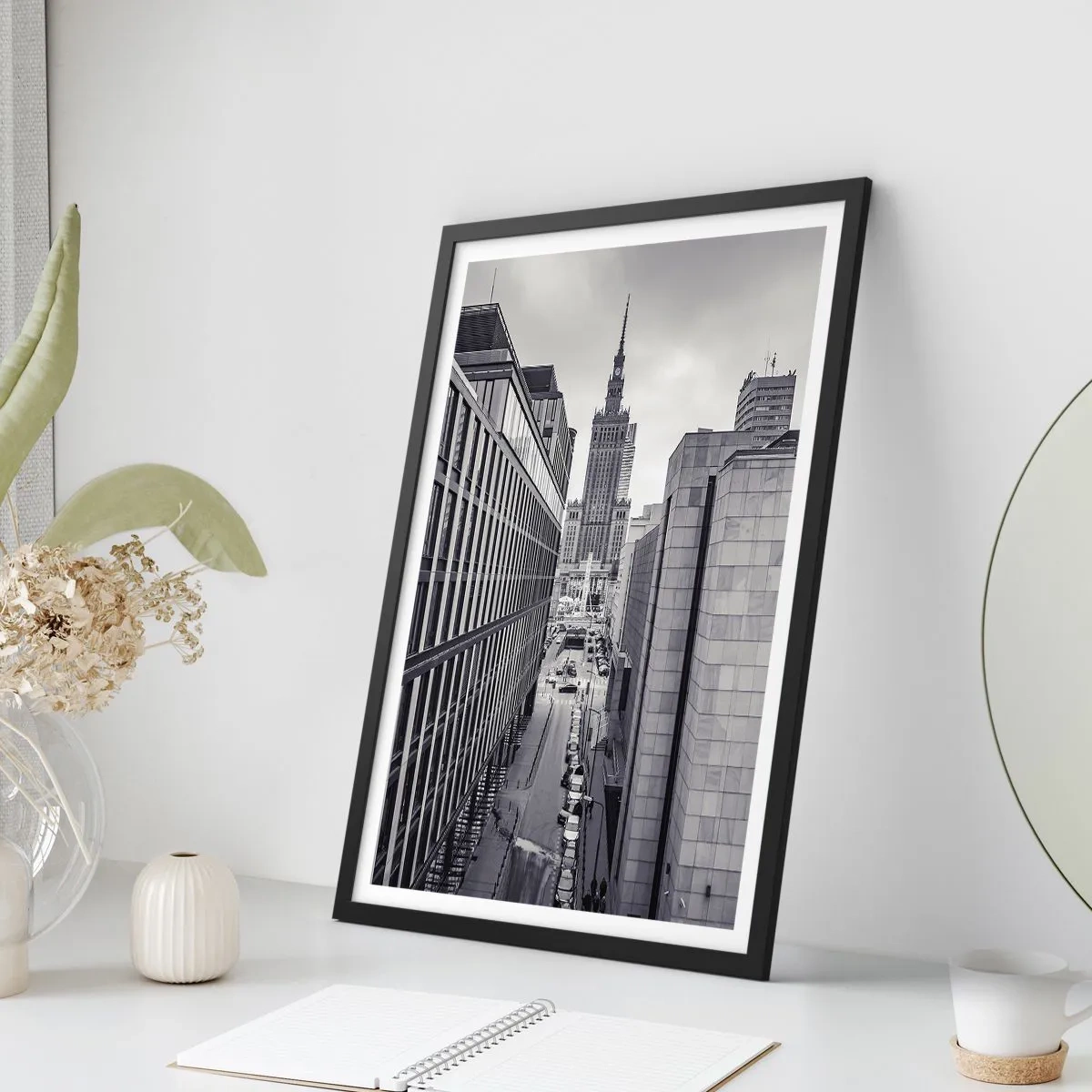 Poster in black frame - Warsaw Valley - 70x100 cm