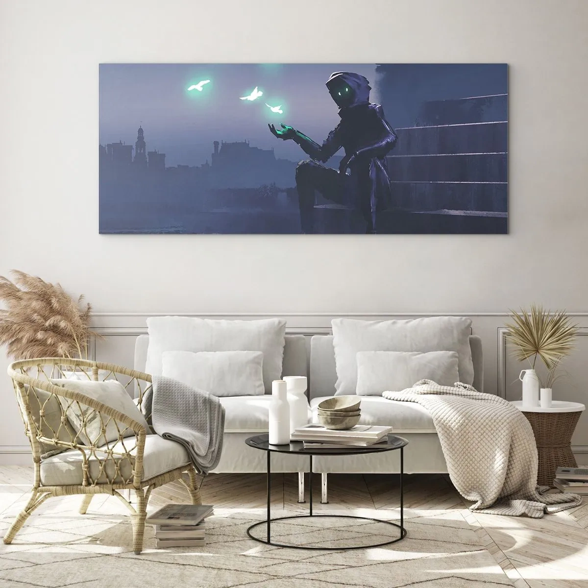 Glass picture - Life Will Be Restored - 90x30 cm