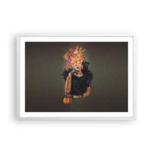 Poster in white frmae - Charm of a Witch - 70x50 cm