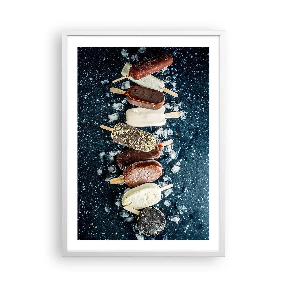 Poster in white frmae - Taste of the Hot Summer - 50x70 cm