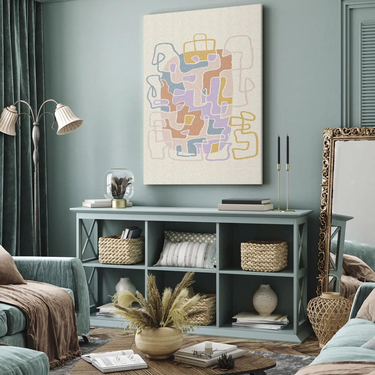 Canvas picture - Maze - Joyful Adventure - 55x100 cm