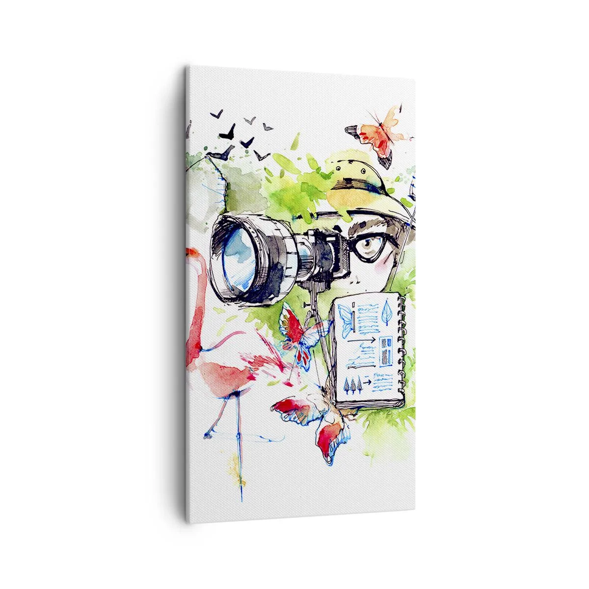 Canvas picture - In Travelller's Lens - 45x80 cm