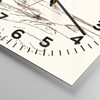 Clock face with numbers
