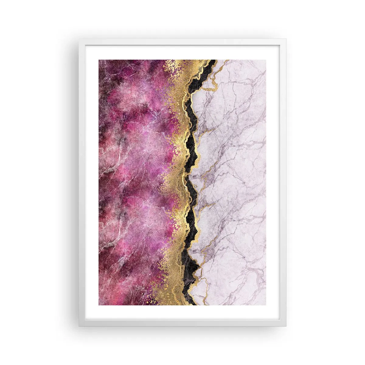 Poster in white frmae - On the Border - 50x70 cm