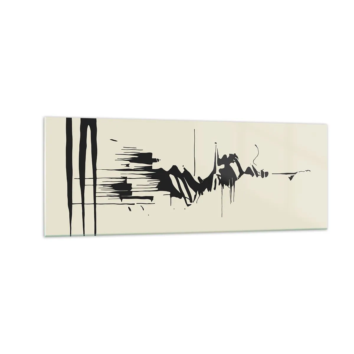 Glass picture - Hasty Abstract - 140x50 cm