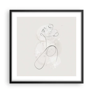 Poster in black frame - Spiral of Beauty - 50x50 cm