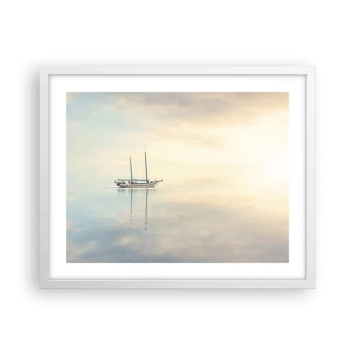 Poster in white frmae - In the Sea of Silence - 50x40 cm