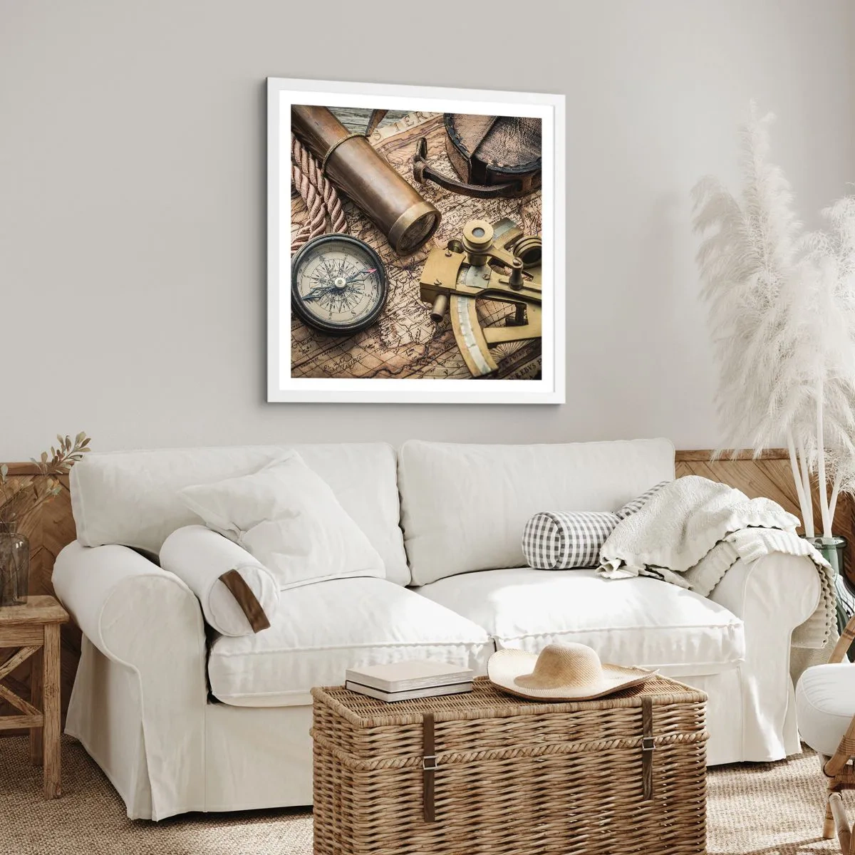 Poster in white frmae - Show the Way - 50x50 cm