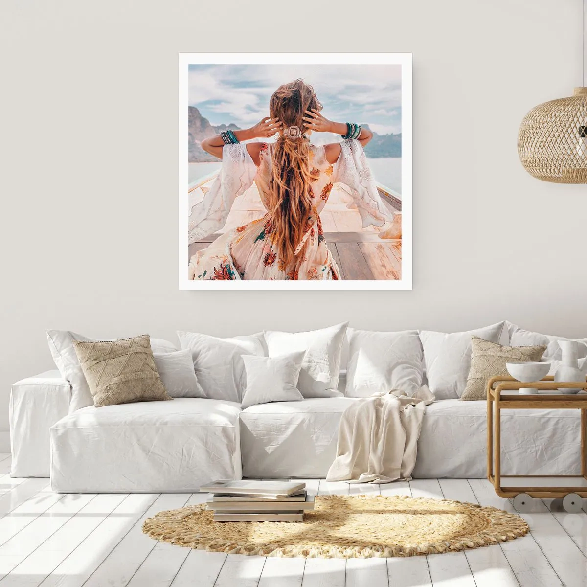 Poster - On the Way to Happiness - 60x60 cm