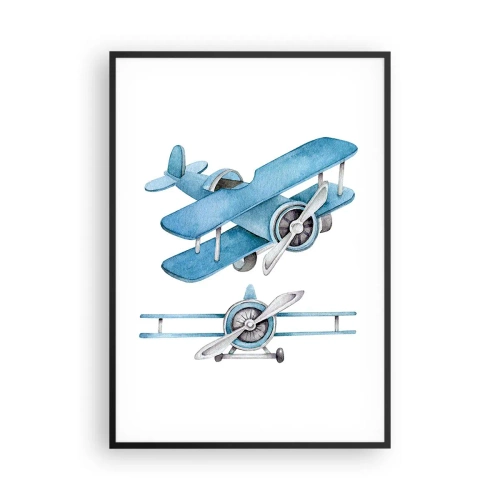 Poster in black frame - Born Winner - 70x100 cm