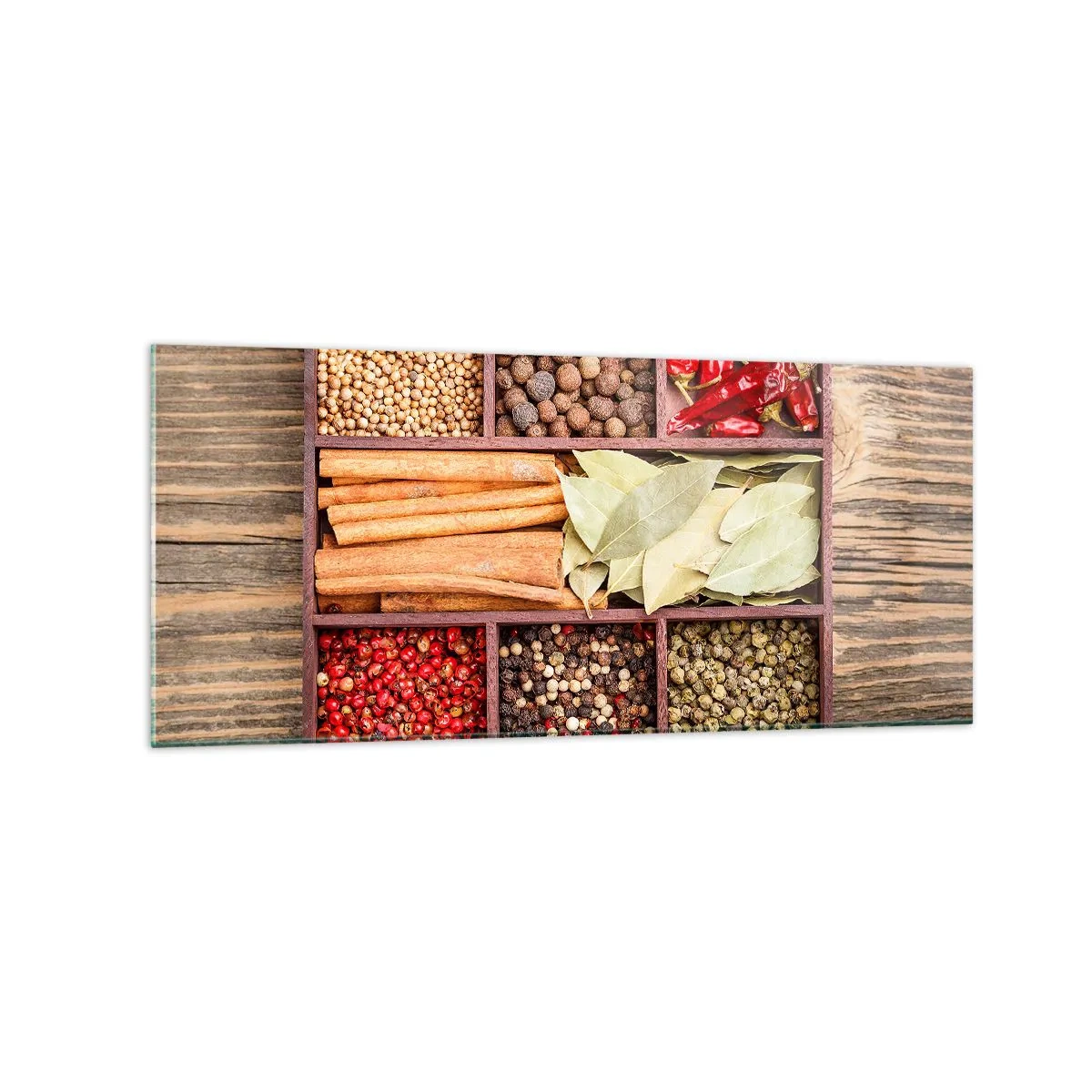 Glass picture - Order of Shapes, Bunch of Aromas - 120x50 cm