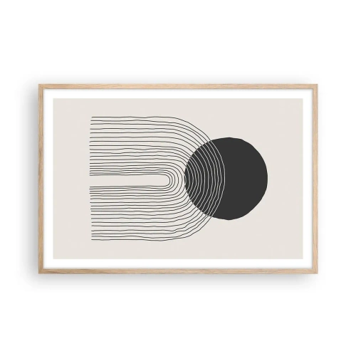 Poster in light oak frame - Trembling and Certainty - 91x61 cm