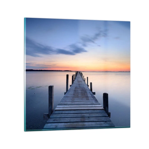 Glass picture - Calm of a Quiet Dusk - 60x60 cm