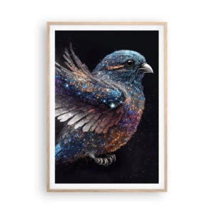 Poster in light oak frame - Diamond Sparrow - 70x100 cm