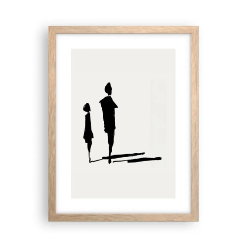 Poster in light oak frame - Surely Together? - 30x40 cm