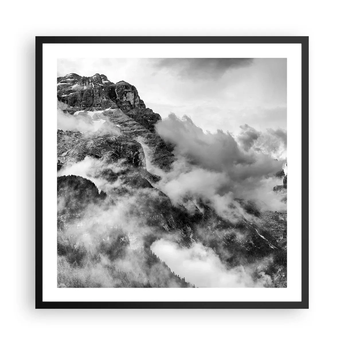 Poster in black frame - Beautiful and Cruel - 60x60 cm