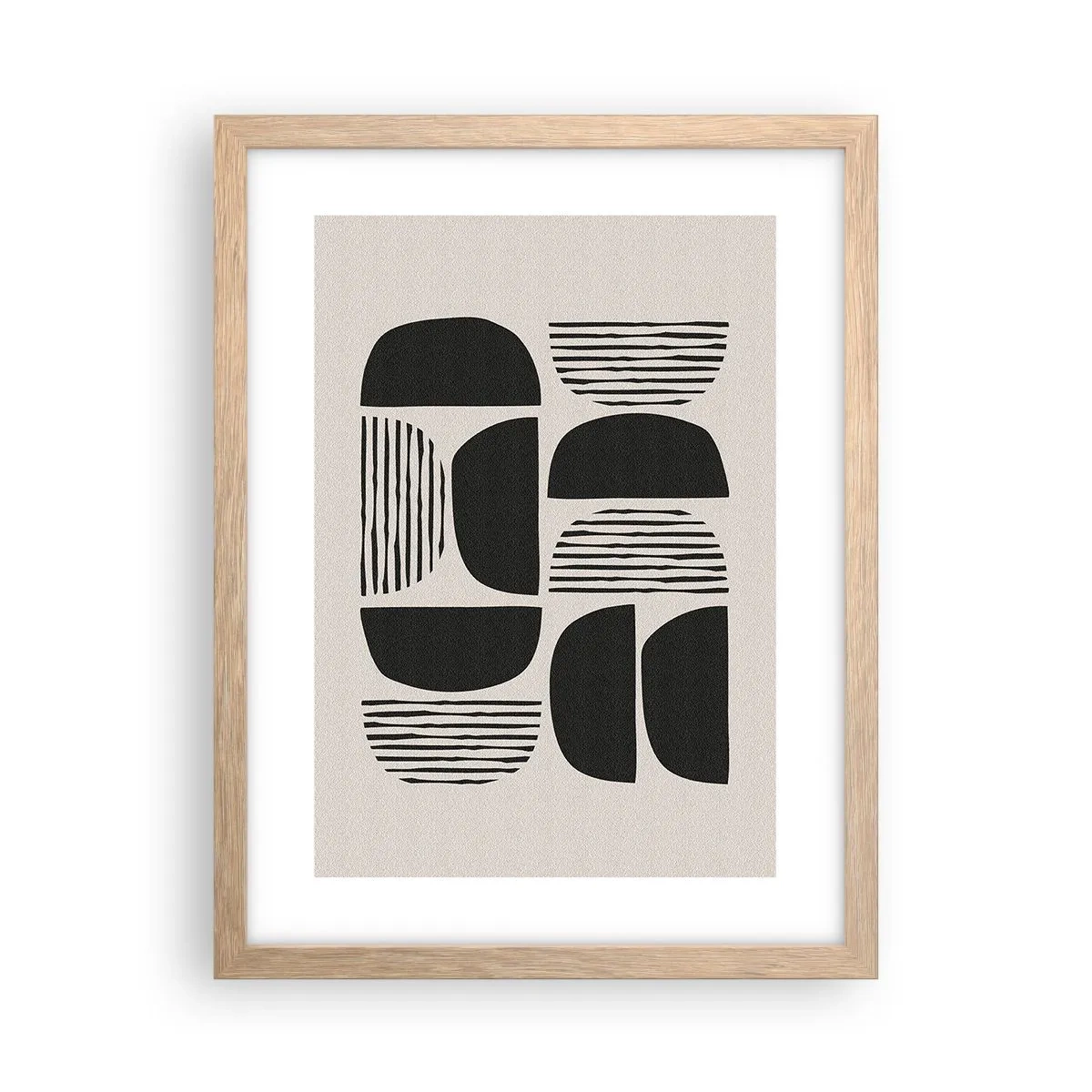 Poster in light oak frame - Half-Systems - 30x40 cm