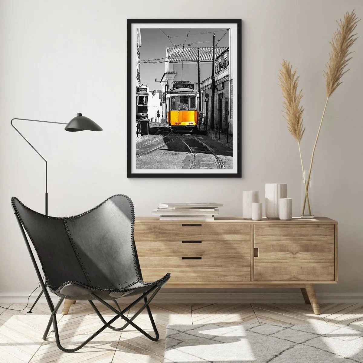 Poster in black frame - Spirit of Lisbon - 30x40 cm