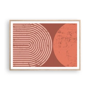 Poster in light oak frame - Close Relationship - 100x70 cm