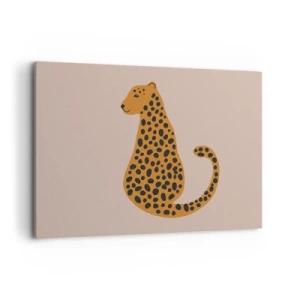 Canvas picture - Leopard Print Is Fashionable - 100x70 cm