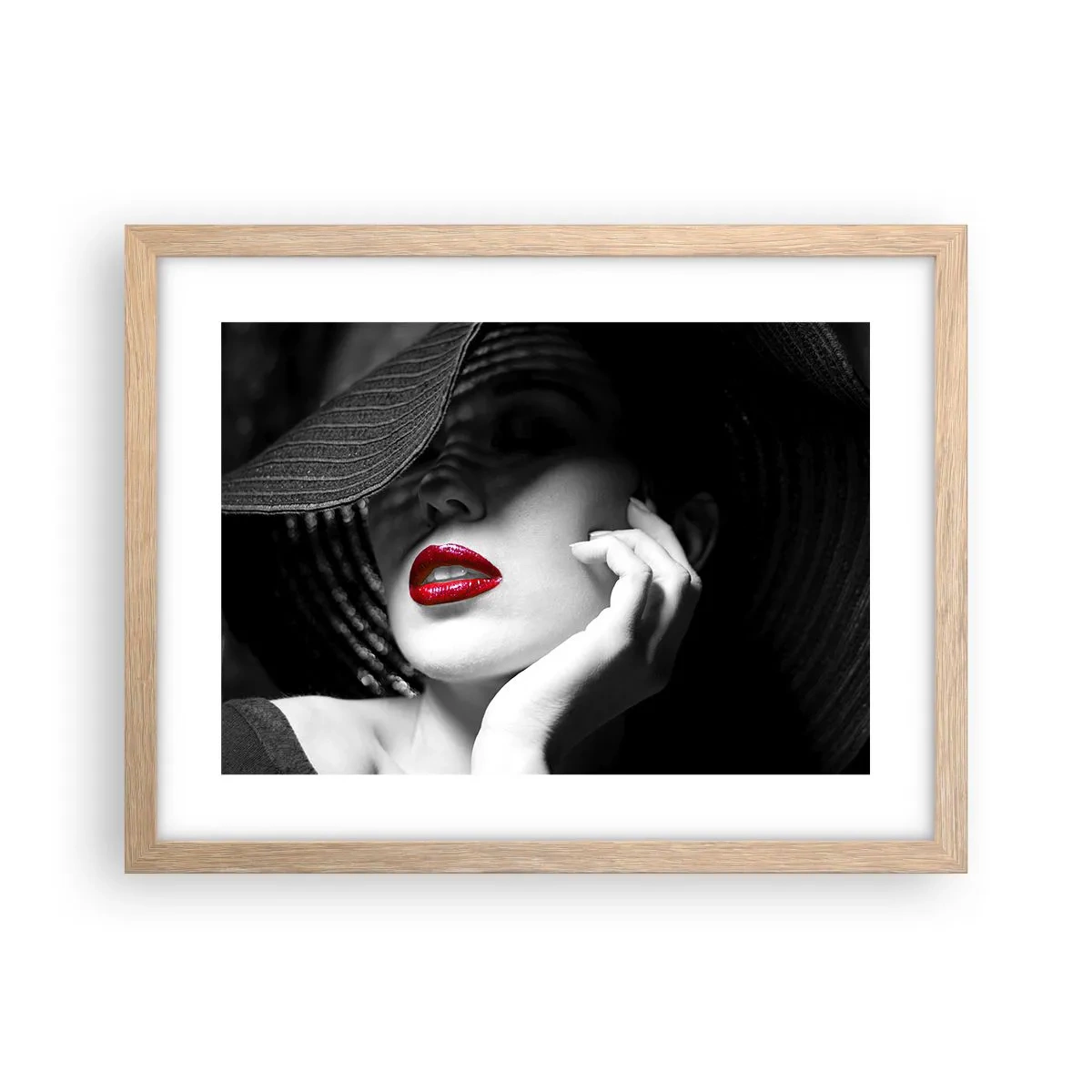 Poster in light oak frame - Study in Scarlet - 40x30 cm