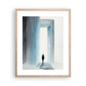 Poster in light oak frame - Live Without Limitations - 40x50 cm