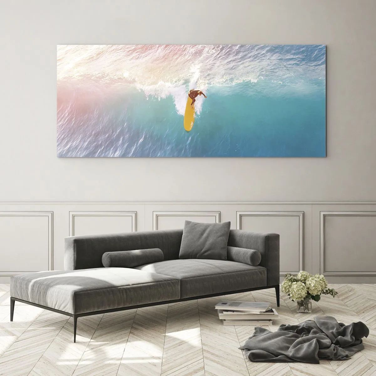 Glass picture - Ocean Rider - 100x40 cm