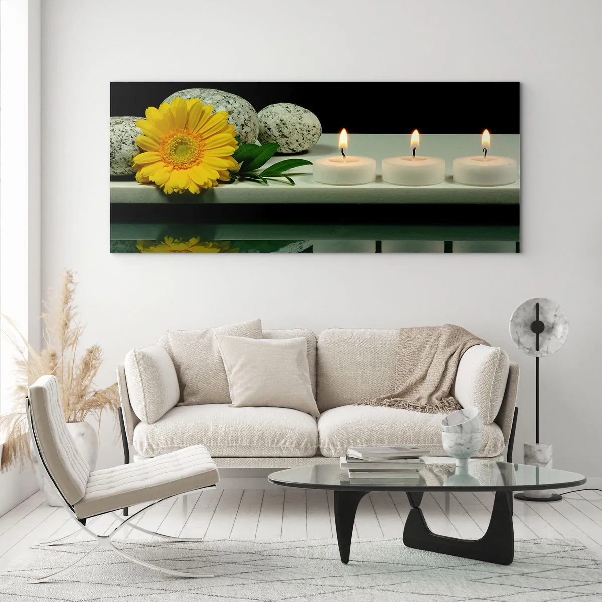 Glass picture - Soothing of the Senses - 90x30 cm