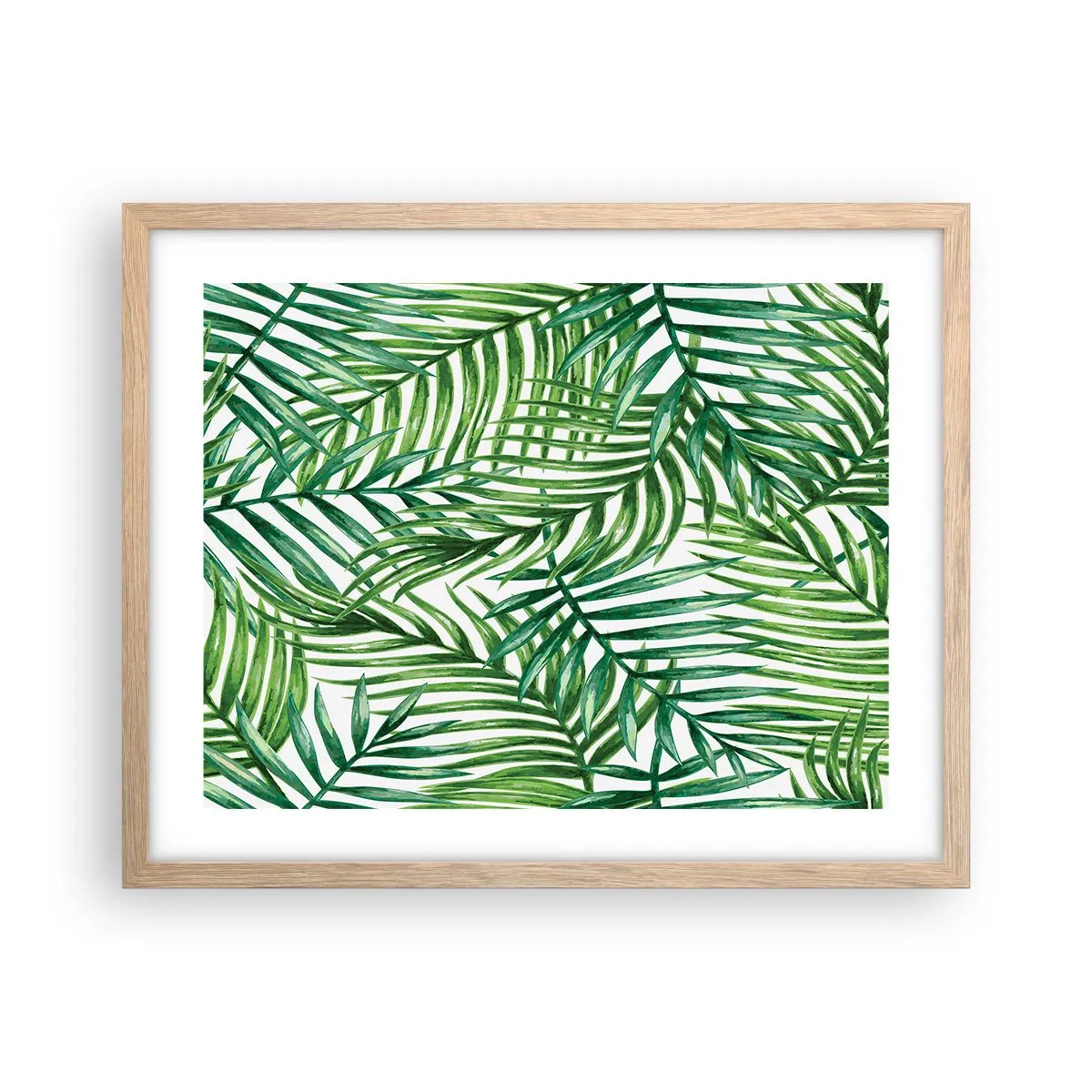 Poster in light oak frame - Under the Green Canopy - 50x40 cm
