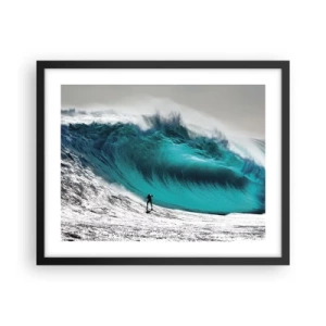 Poster in black frame - Challenge Accepted - 50x40 cm