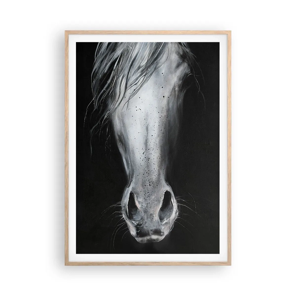 Poster in light oak frame - Seductive Look - 70x100 cm