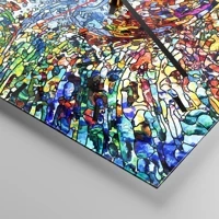 Clock face with lines