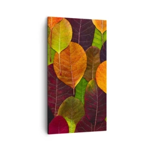 Canvas picture - Autumn Mosaics - 45x80 cm