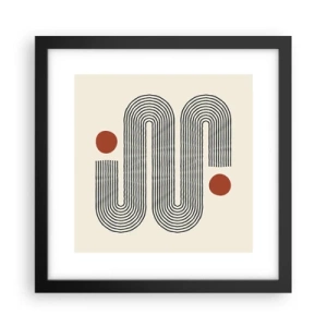 Poster in black frame - From Beginning till the End - 30x30 cm