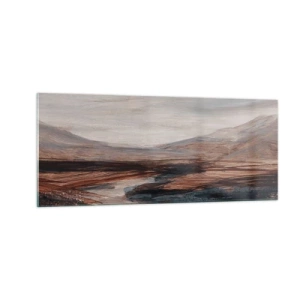 Glass picture - Quiet Valley - 100x40 cm