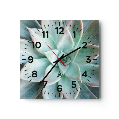 Wall clock - Clock on glass - Heart of a Desert - 30x30 cm