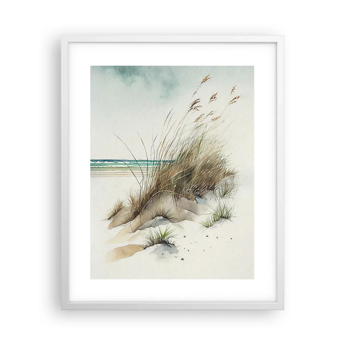 Poster in white frmae - Wrapped by Sand - 40x50 cm