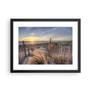 Poster in black frame - Light and Shade of the Wind - 40x30 cm