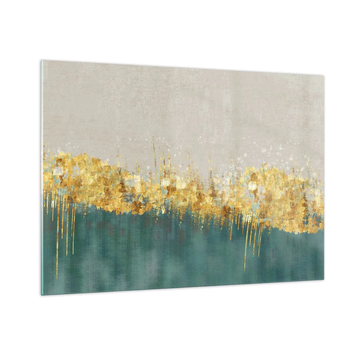 Glass picture - Golden Border - 100x70 cm