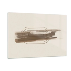 Glass picture - Blast of Grey - 120x80 cm