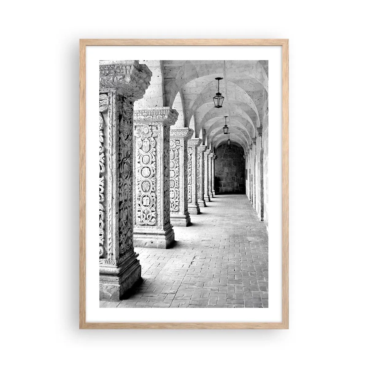 Poster in light oak frame - Where is this Going...? - 50x70 cm