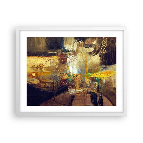 Poster in white frmae - Cold, Warm, Hot - 50x40 cm