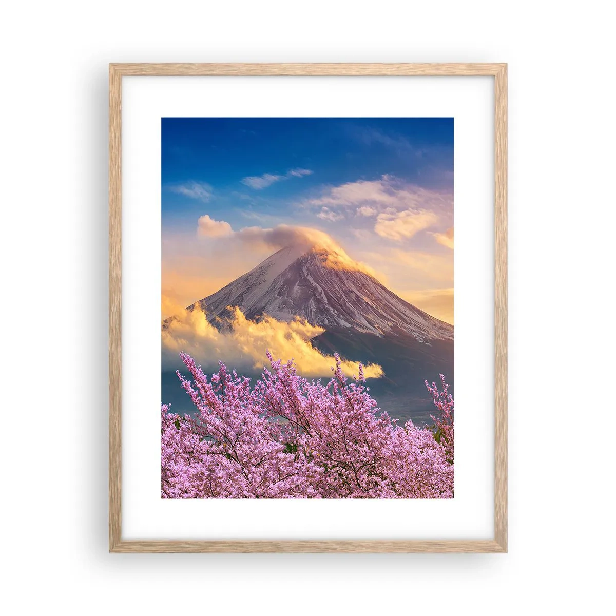 Poster in light oak frame - Japanese Sanctity - 40x50 cm