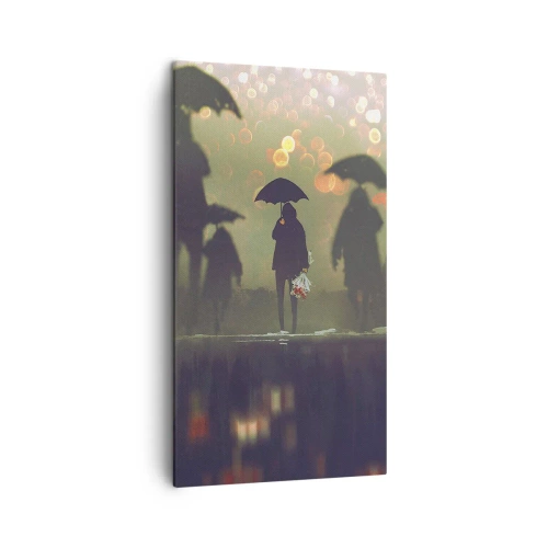 Canvas picture - From Perspective of a Raindrop - 45x80 cm