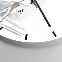 Clock face with lines
