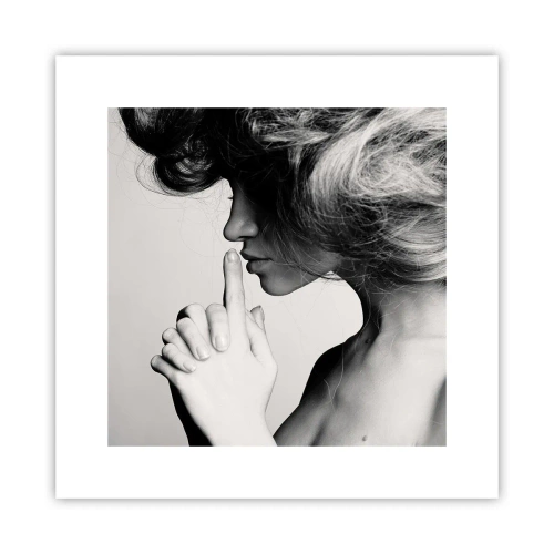 Poster - Listening to Herself - 30x30 cm
