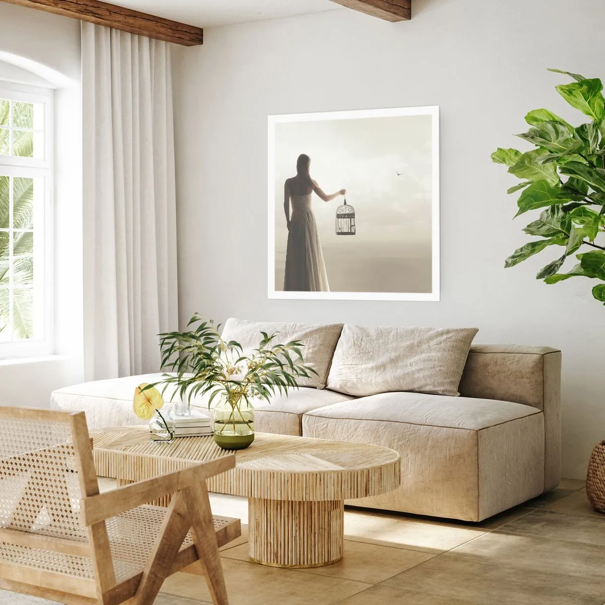 Poster - Be Free - 40x40 cm