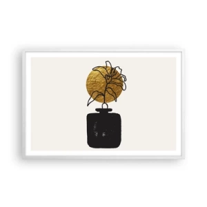 Poster in white frmae - Beauty Precious as Gold - 91x61 cm