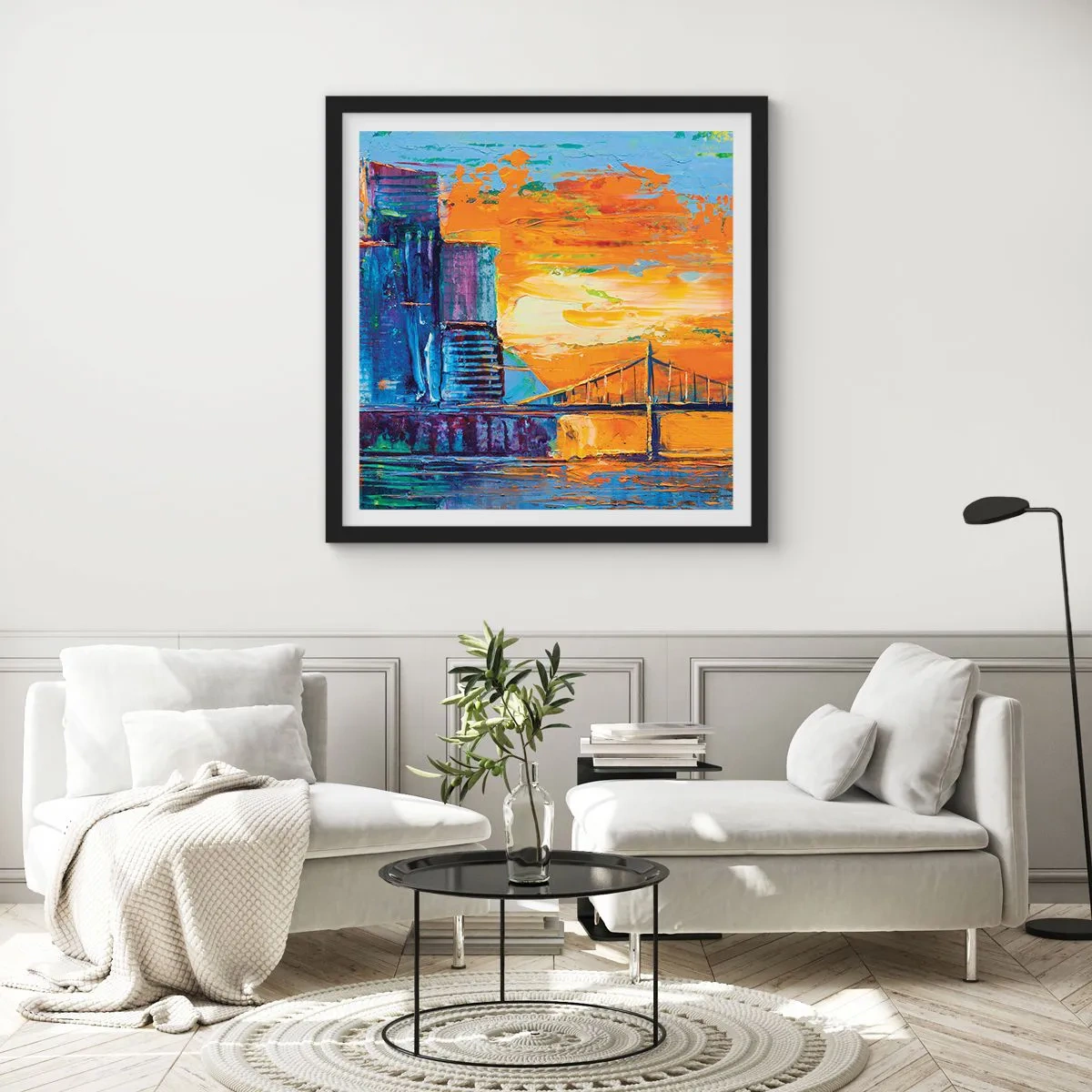 Poster in black frame - Culture and Nature - 40x40 cm